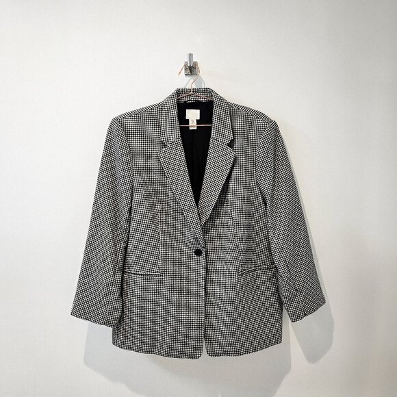 (Last Chance)Oversized Twill Blazer - Picture 1 of 5